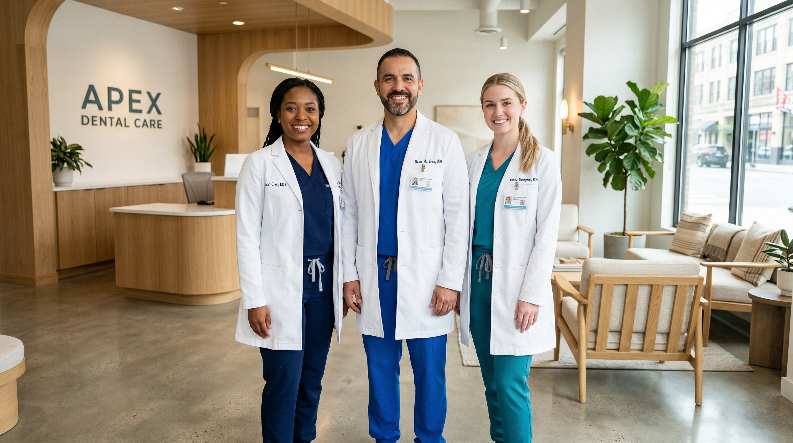 Arbor Dental Studio team of three professionals